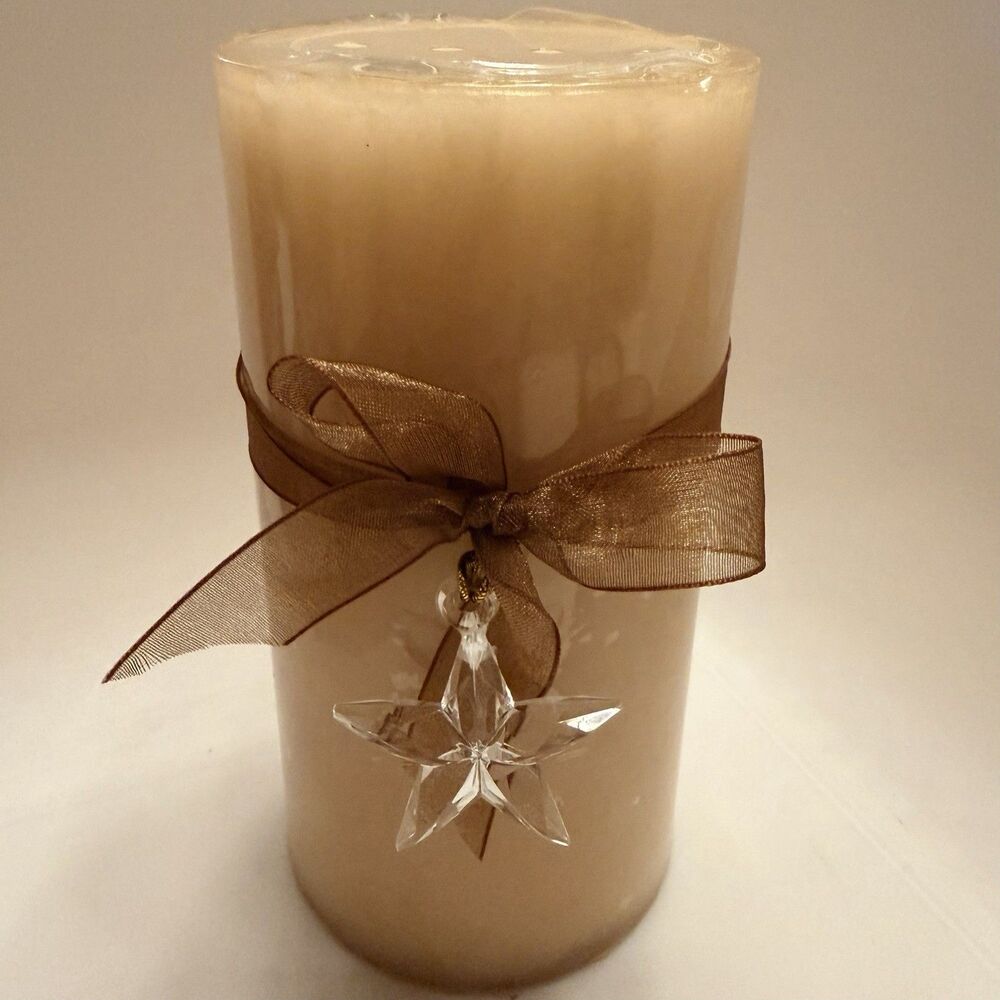 Pier 1 Imports Glitter Spice Scented Pillar Candle 3” x 6” 70 Hr Burn Retired